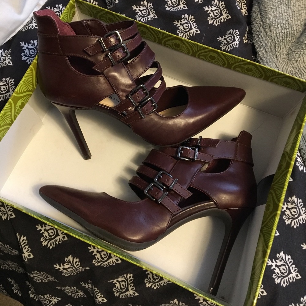 Super cute dark wine colored heels
